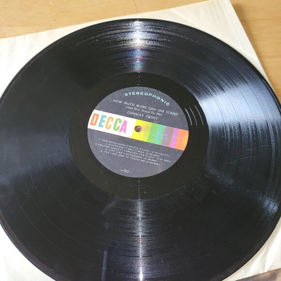 CONWAY TWITTY How Much More Can She Take LP Vinyl Decca Record 1971 DL 75276 LP2 - Picture 9 of 10